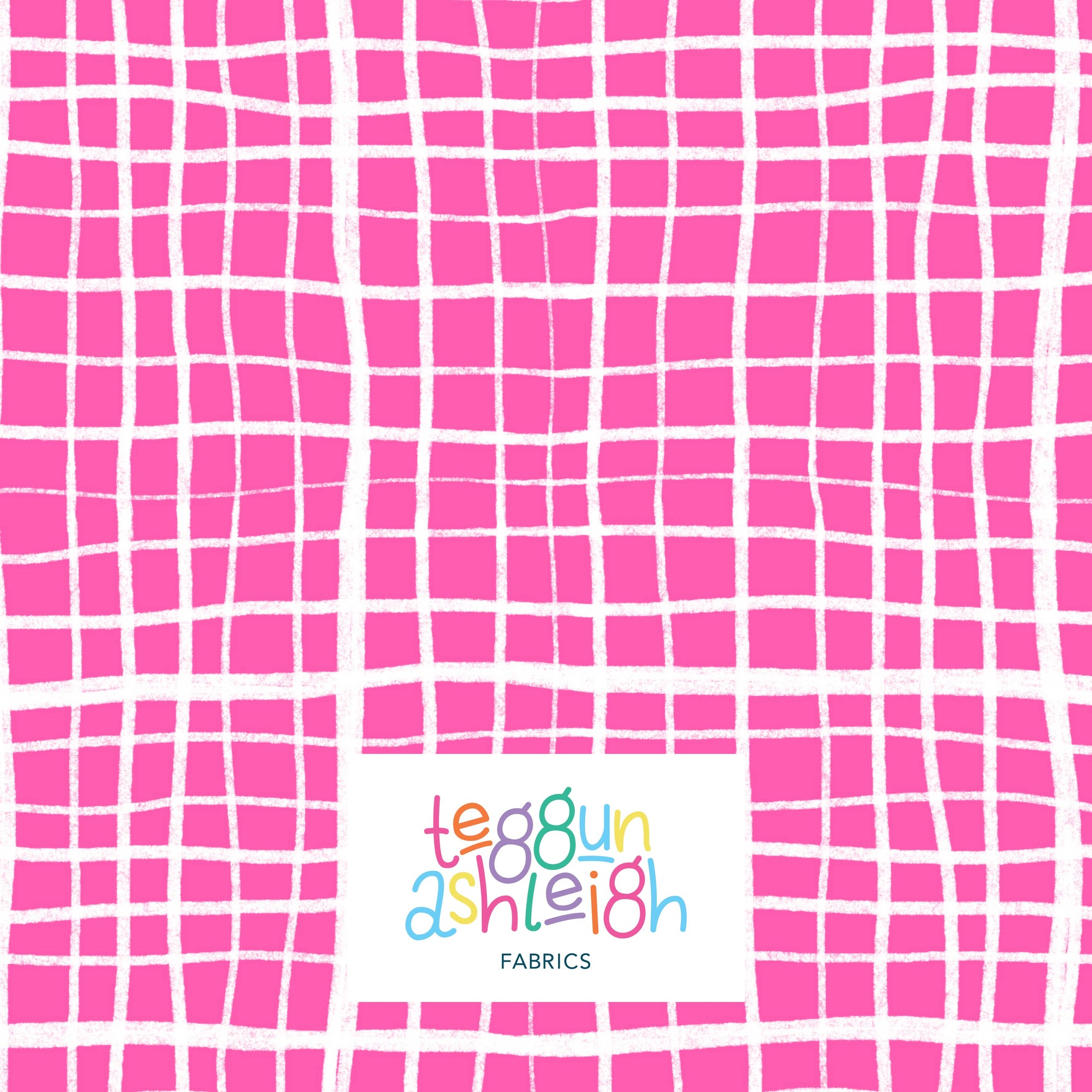 Pre-Order: Plaid (White on Pink)