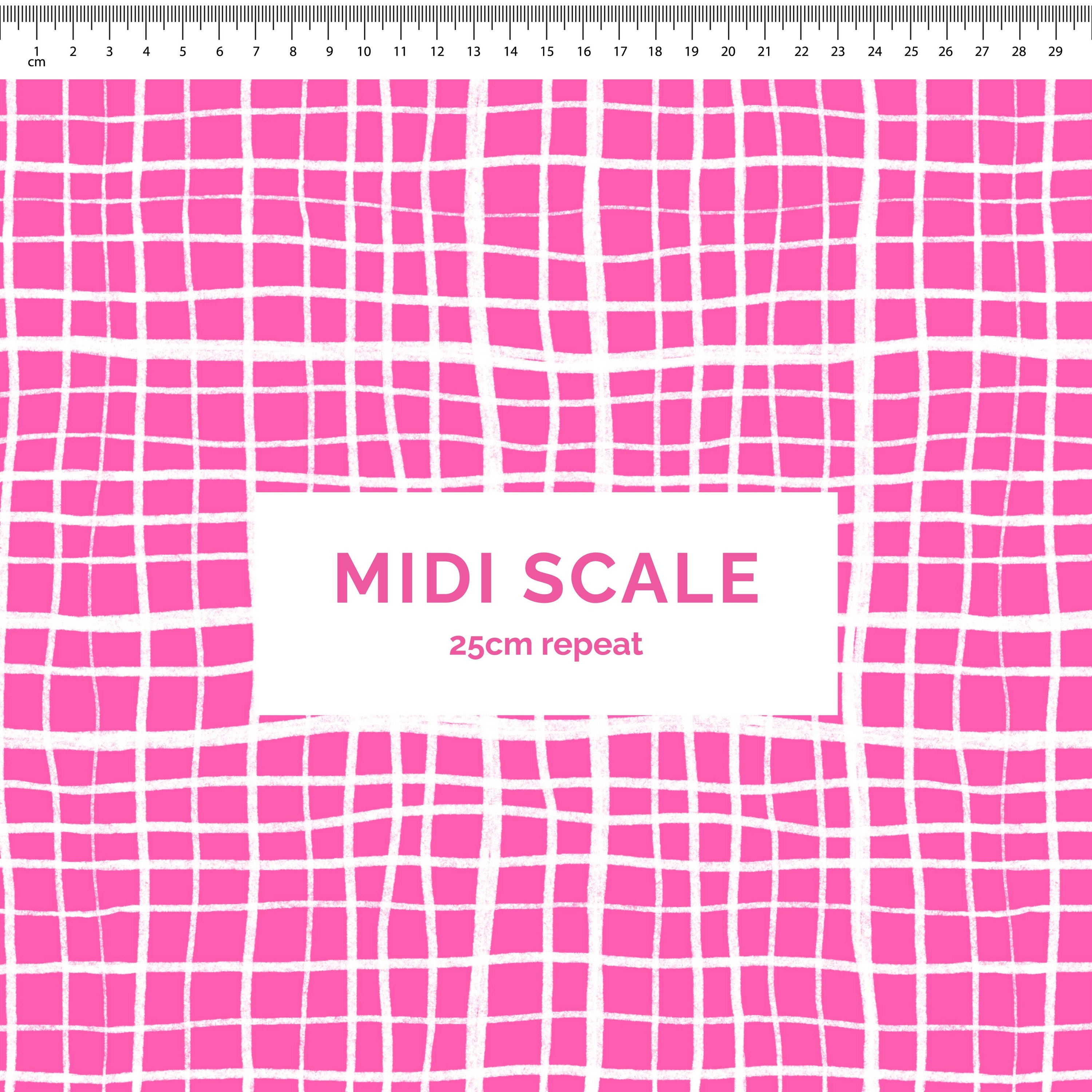 Pre-Order: Plaid (White on Pink)