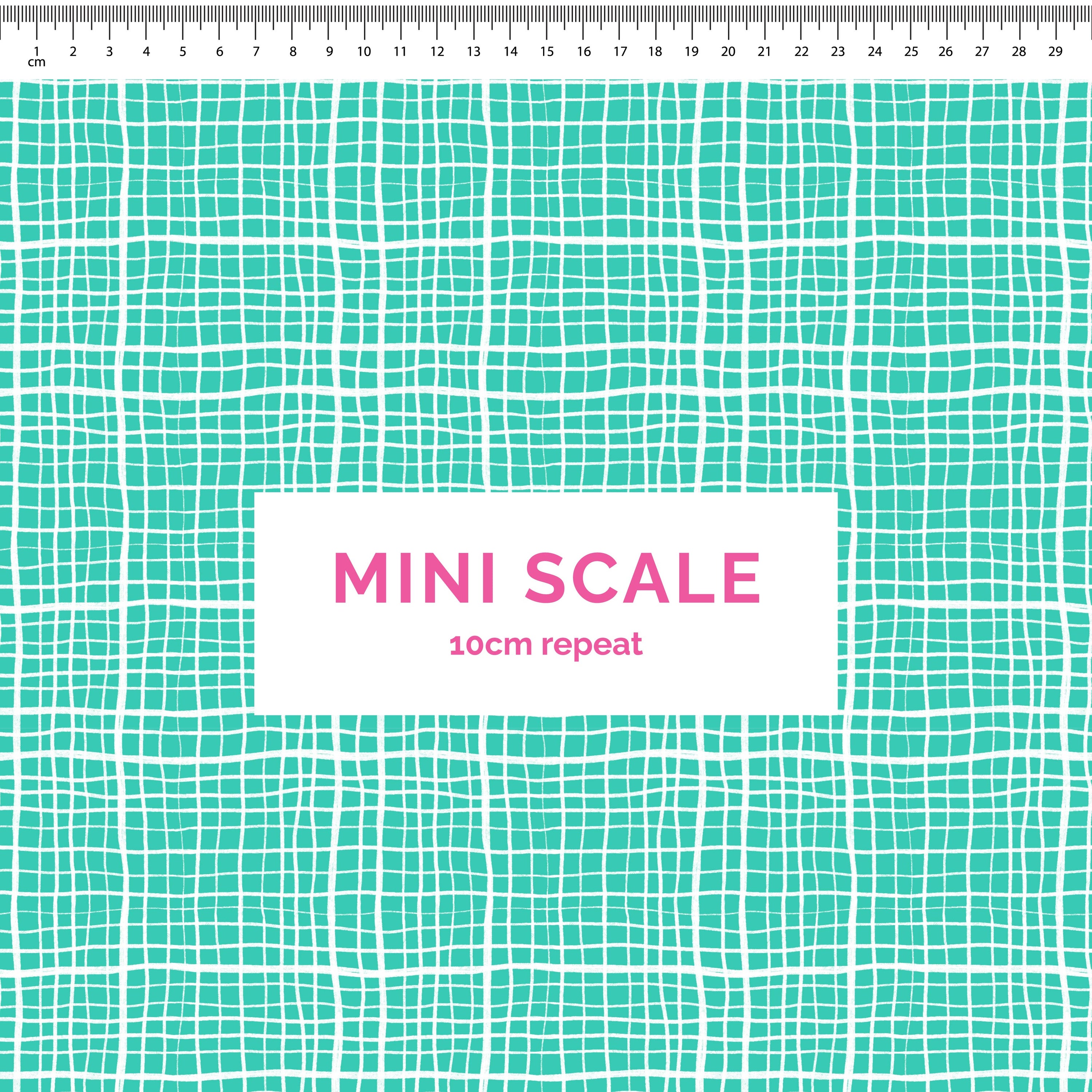 Pre-Order: Plaid (White on Teal)