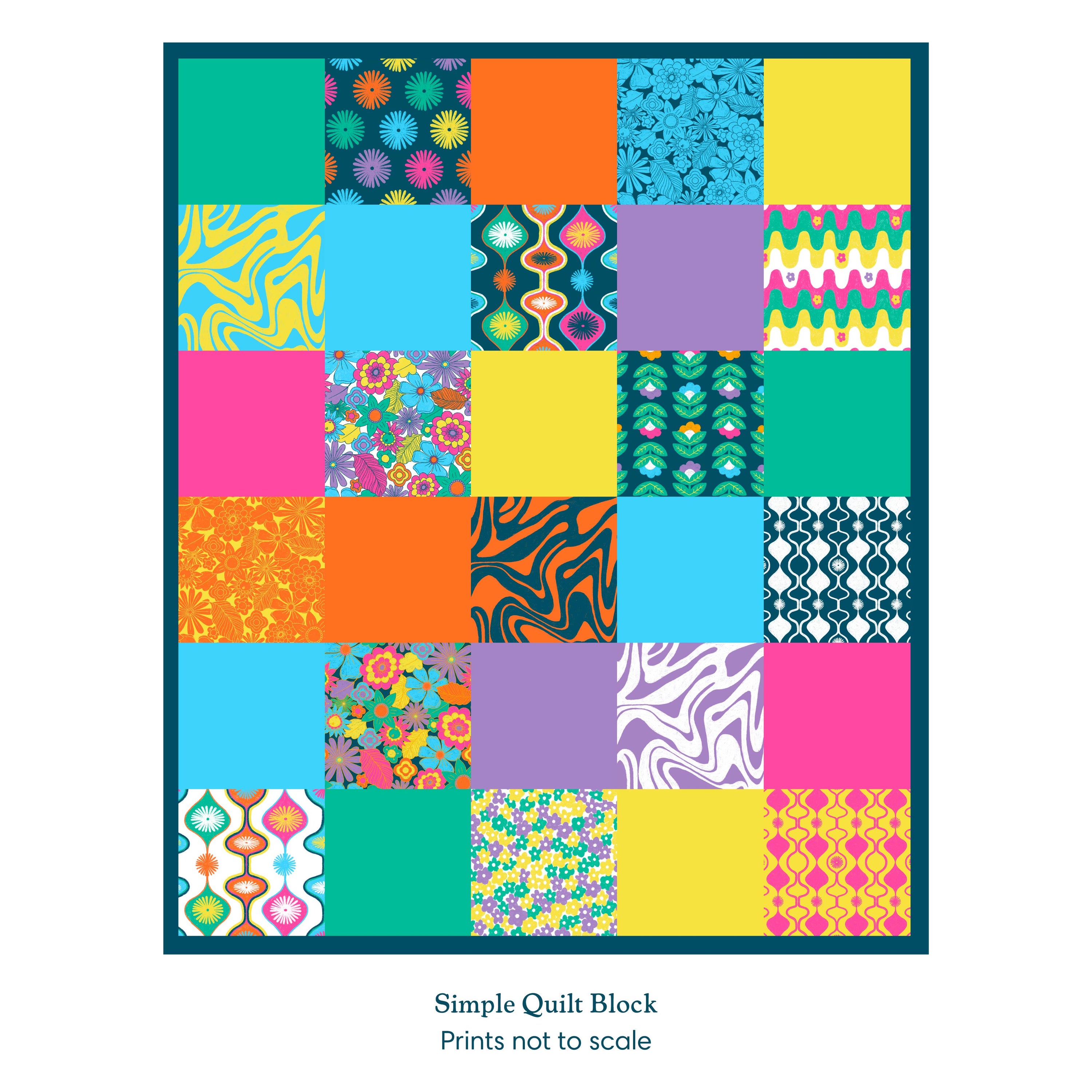 Pre-Order: Retro Bloomer Fat Quarter Pack