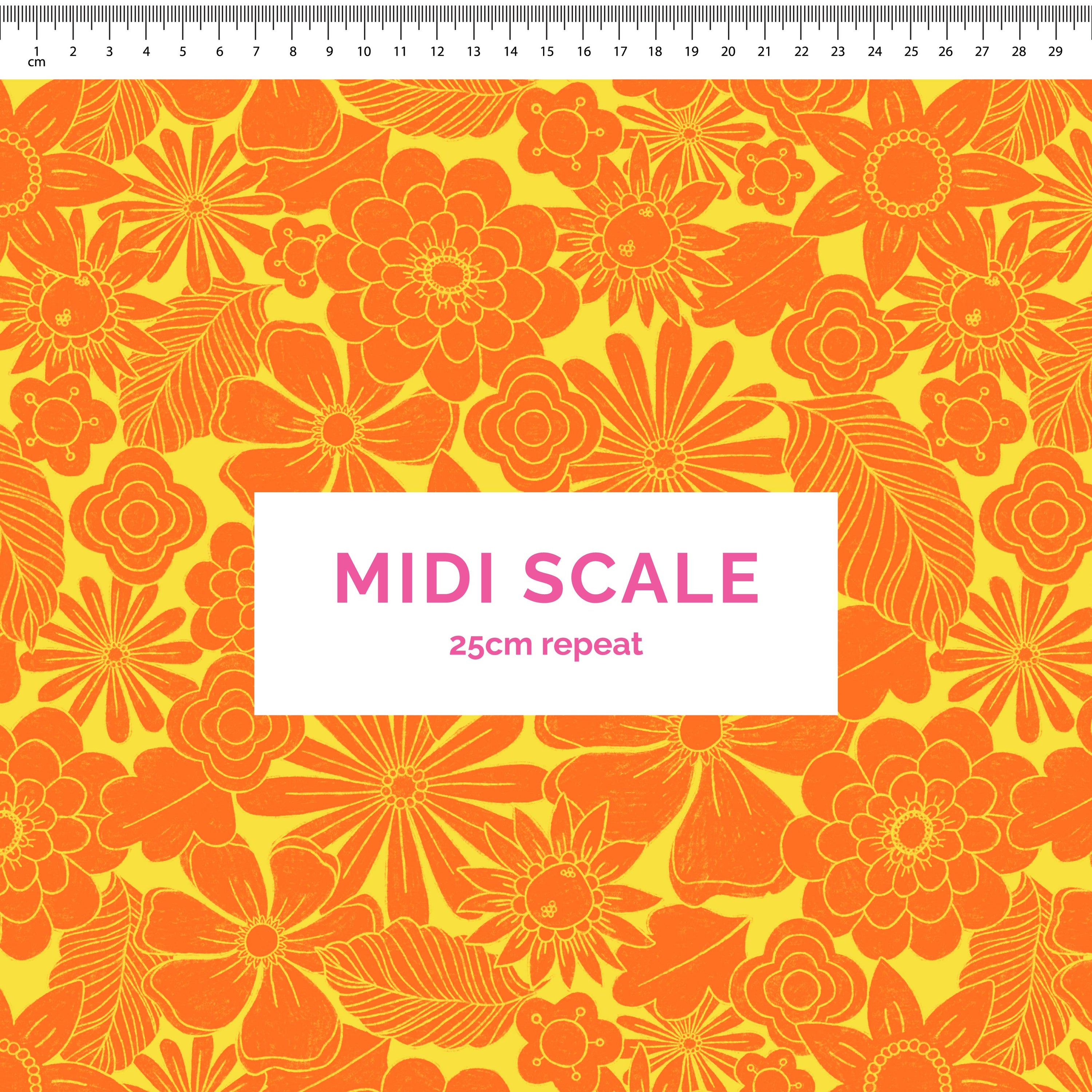 Pre-Order: Retro Florals (Orange)