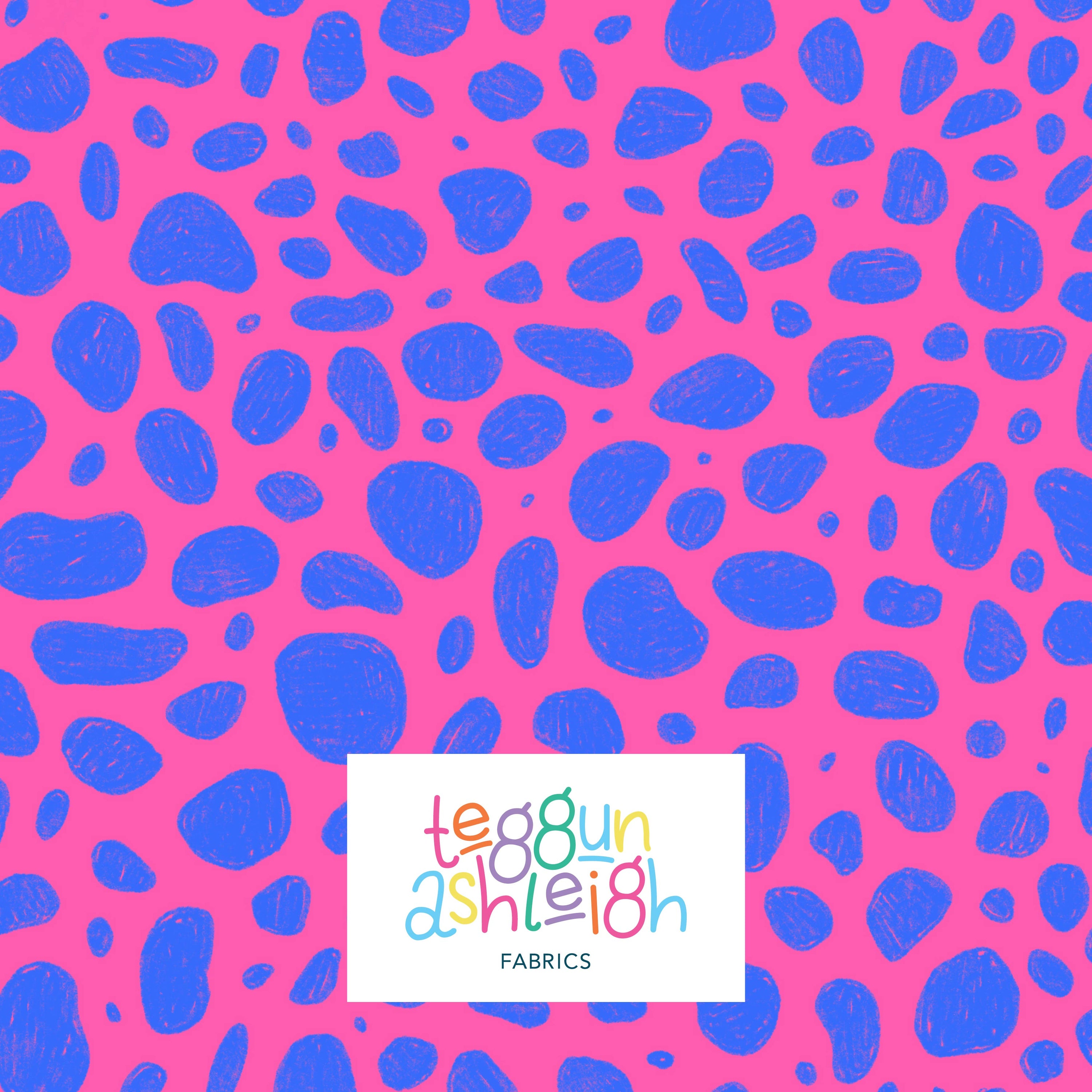 Pre-Order: Rock Pool (Blue on Pink)