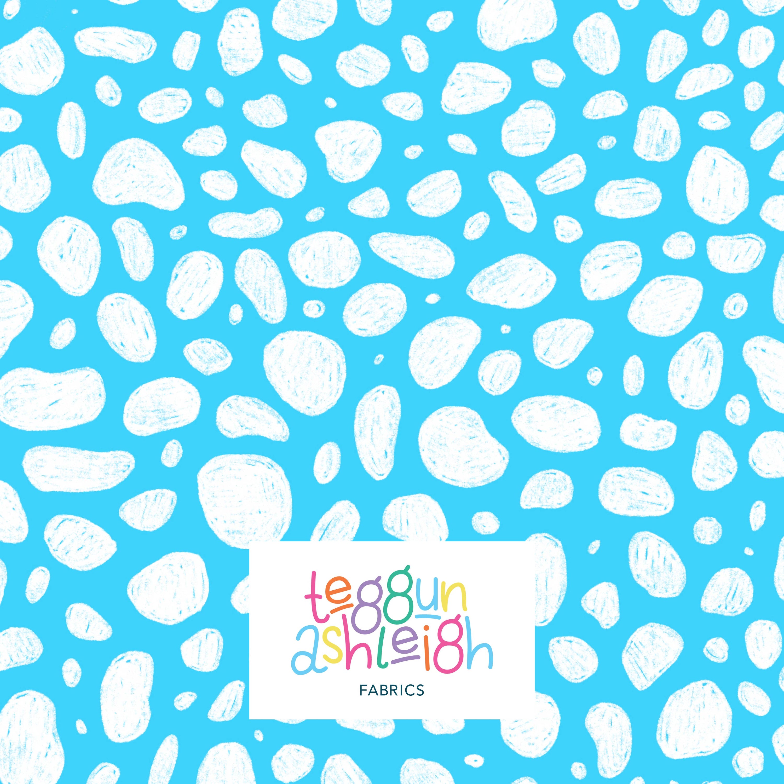 Pre-Order: Rock Pool (White on Light Blue)