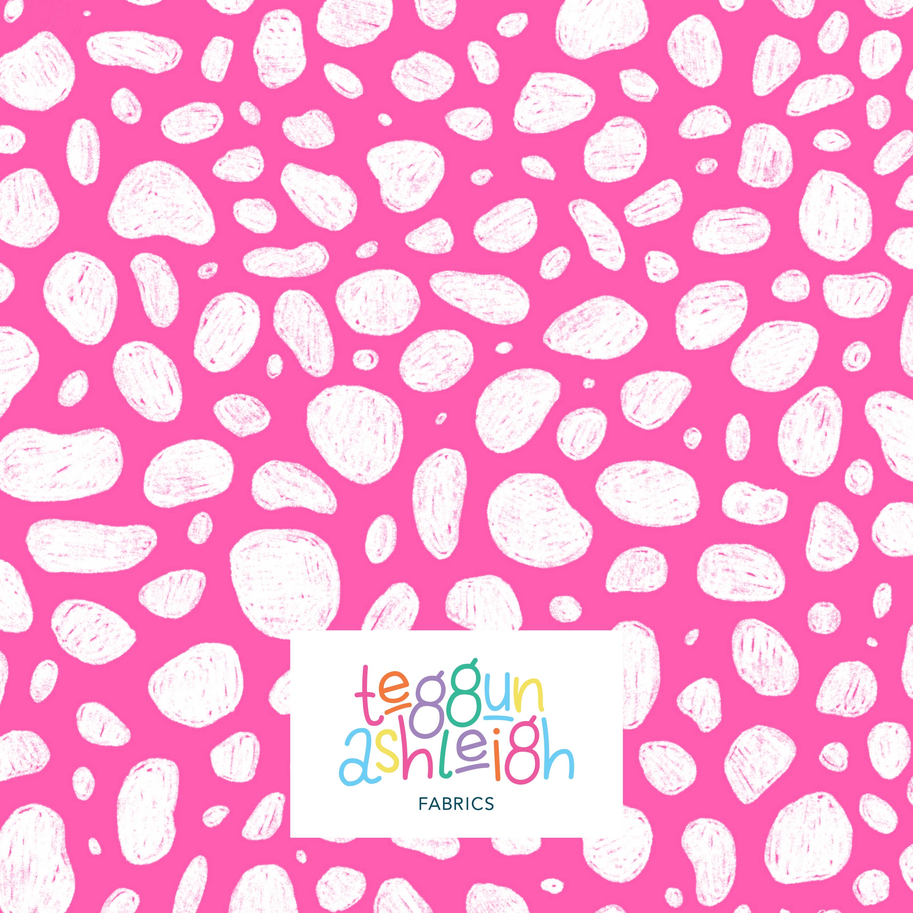 Pre-Order: Rock Pool (White on Pink)