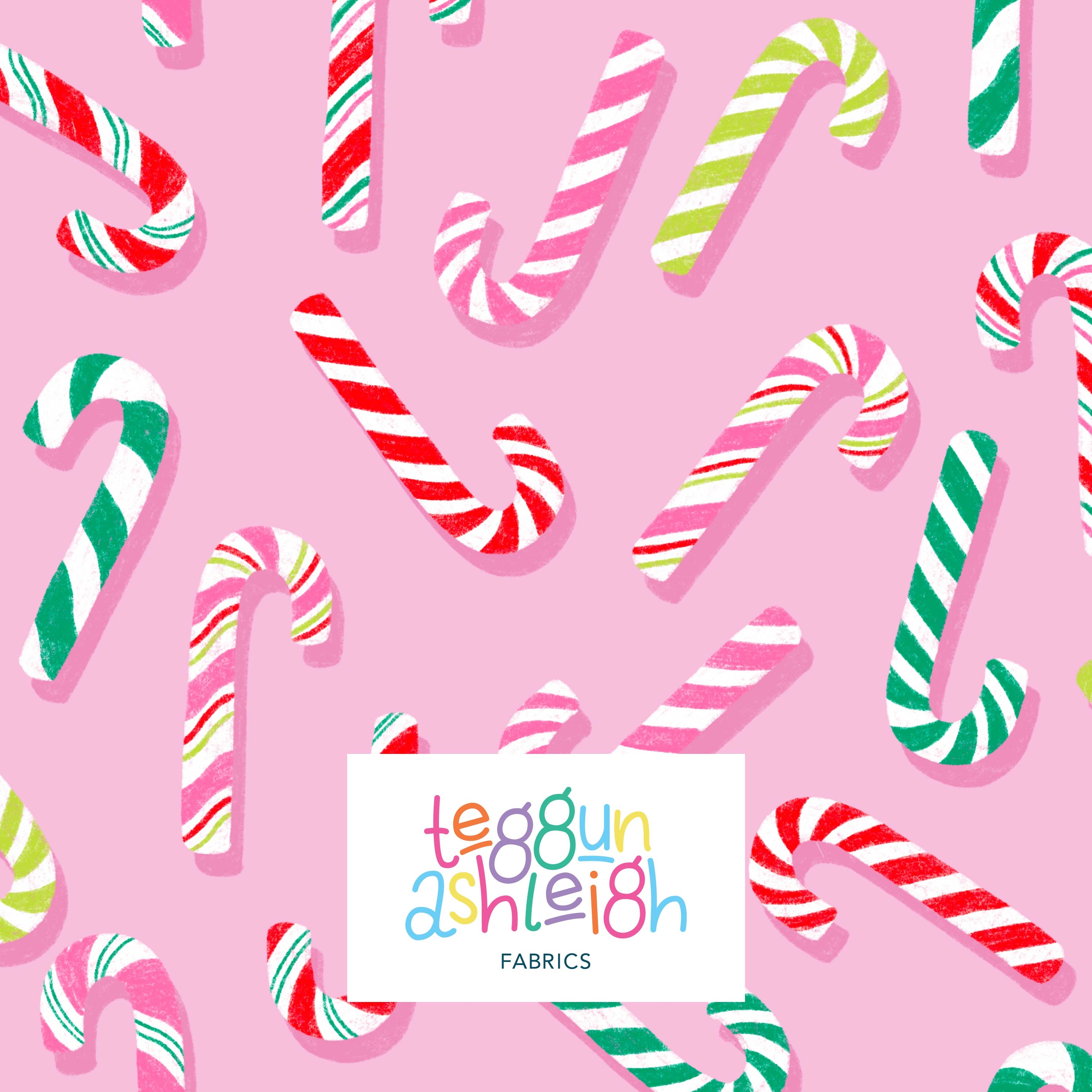 Candy Canes - 0.5m - Mini Scale - Cotton Woven