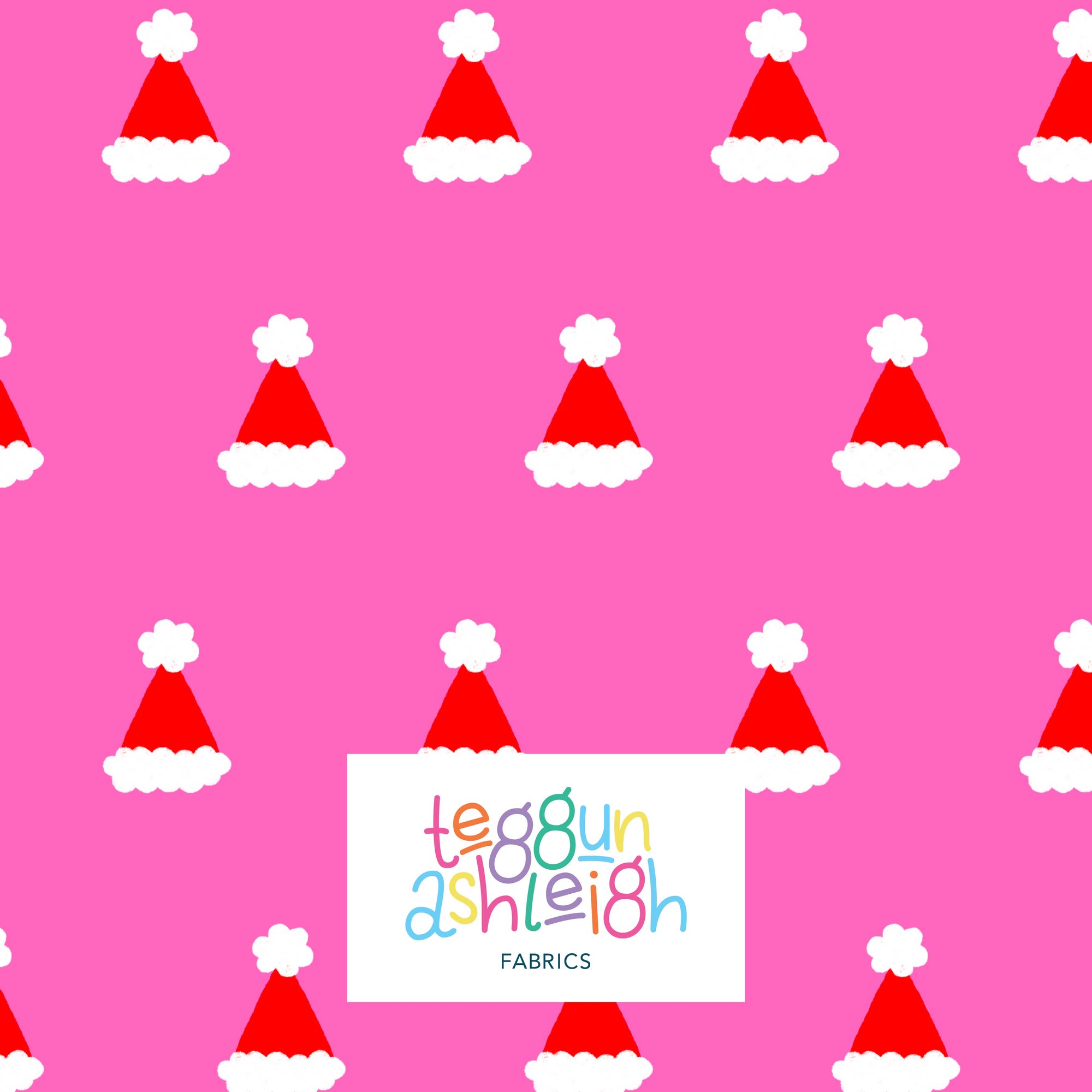 Pre-Order: Polka Dot Santa Hats (Pink)