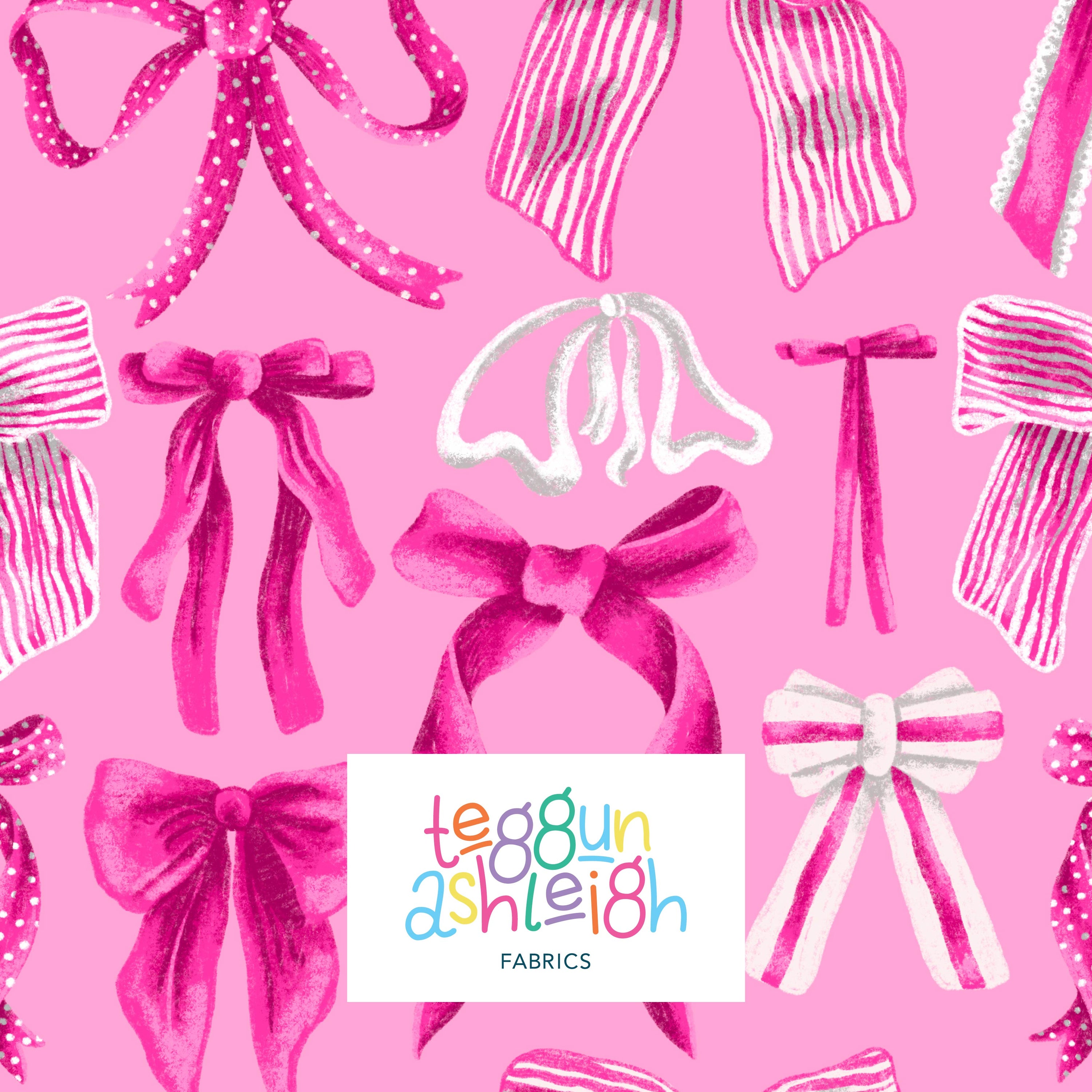 Pre-Order: Bows (Pink/White On Pink)